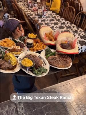 Everything a Texas Steakhouse should be at the Big Texan in Amarillo Texas! 🥩🤠 #bigtexan #amarillo #texas #thingstodoinamarillo #amarillorestaurant #amarillosteaks #route66 #steakchallenge #72ozsteak #eatingcompetition #texasbbq @Explore Amarillo 