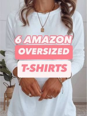 ⭐️6 Oversized T-Shirts You Need  ✨Shop on my #amazonstorefront  #oversizedshirt #tshirt #oversizedtshirt #amazonfinds #amazonmusthaves 