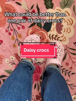 What color is your favorite? #DaisyCrocs #FloralCrocs #CuteCrocs #SpringStyle #ComfortAndStyle #CrocsFashion #CrocsLover #TrendyFootwear #StylishComfort #FloralVibes #CasualChic #EverydayStyle #CrocsTrend #BloomInStyle #ComfyAndCute 