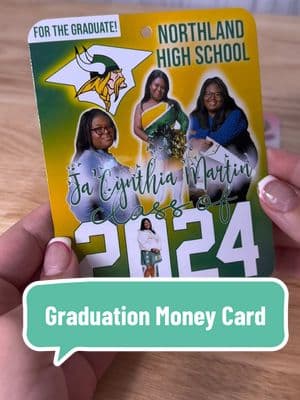 🎓Got a buddy graduating this year? Level up your gift game with a customized graduation money card holder that screams Gen Z vibes!  ✨Whether it’s for the grad or any other special occasion, these card holders are the ultimate blend of style and practicality.  👋🏽Crafted with a thick and durable design, they’ll keep those precious bills and cards safe and sound. Oh, and here’s the fun part: you get to choose between a “one-sided” design or go all out with a “back design” that amplifies the personalization factor. Measuring at a trendy 4” x 5”, these holders are the perfect size for a personalized touch. Remember, the money isn’t included, but the wow factor definitely is!  ☺️So, go ahead and make their day with a money card holder that’s as cool as they are.        #GradGifts #CustomCards #PersonalizedMoneyHolder #TrendyGifts #GraduationMoneyCard #GraduationEssentials #GiftsThatWow #MoneyHolder #CelebrationMustHaves #CustomizedGoodies #GraduationSwag #GiftsWithFlair #PartyPerfection #CreativeGifting #MoneyCardMagic #OneOfAKindGifts #DurableDesigns #MoneyCard #CustomizeIt #UniqueGradGifts #StylishHoldings #PersonalizedCelebrations #GraduationTrends #GiftsWithMeaning #ModernGifting #TrendyGraduates #ShowYourStyle #GiftsWithLove #FunctionalFashion #CelebrateWithStyle