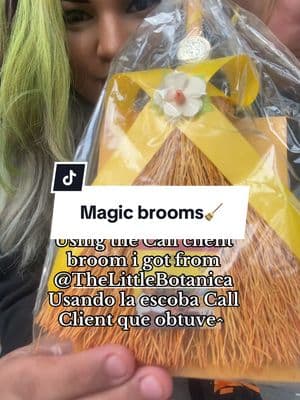 Thank you @The Little Botanica, I’m about to order 10 of these and the come money ones👀  Definitely noticed after using the broom that I had new clients DMing me! 10/10 recommend  #thelittlebotonica #witchbroom #escoba #magicbrooms #callclient #brujatip #fypシ #brujatok #brujasdetiktok #witchtok 