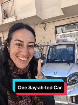 Replying to @carlosspiceyweiner67  episode 2 of curvythinking's top gear show!  take a say-aht and enjoy, learning from this brilliant American woman! listen up, men! 😘😘 #topgear #smallcar #oneseater #italy #puglia #solotravel #americaninitaly #gearbrain 