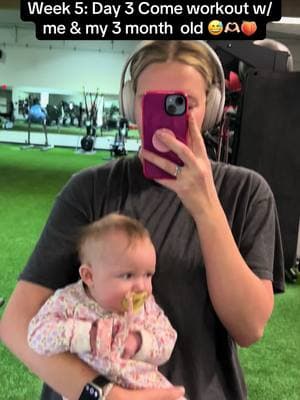 Aubrey was fussier than normal Friday:( BUT I have to remember she is a baby and I need to be patient!! #3monthsold #🍑 #gympartner #momsinthegym #readyforwarmweather #fyp 