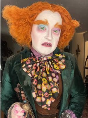 I have been considering things that begin with the letter M…🎩                        #madhatter#madhattercosplay #madhattermakeup #aliceinwonderland #aliceinwonderlandcosplay #alice #redqueen #makeup #fxmakeup #cosplay #cosplayer #johnnydeppfan #wereallmadhere #viral #fyp