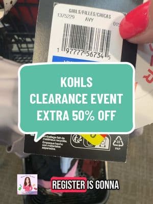 Kohls is having their clearance event! Already marked clearance is up to 85%, PLUS an extra 50% off!  HOLY MOLY SAVINGS!  Hope you score✌🏼#liztheclearancequeen #hopeyouscore✌🏼 #couponing #couponer #clearanceevent #dealsoftheweek #clearance #clearancefinds #kohls #kohlsclearance #kohlsclearanceevent 