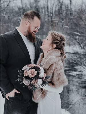 Forever his Valentine 💝 Officially Mr. & Mrs. 02/14/2025  #foryoupage #ValentinesDay #mrandmrs #f #wedding #winterwedding #february #michigan #whitewedding #daisymae #tilldeathdousapart #misstomrs #northernmichigan #peacock @IronsDave 