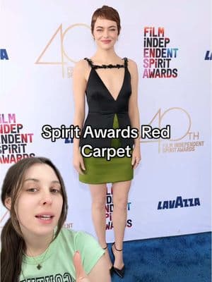 Spirit Awards Red Carpet Looks #spiritawards #redcarpet #fashionpolice #celebritynews #celebritystyle #emmastone #demimoore #elizabetholsen #mikeymadison #hunterschafer #juliafox #amyadams #independentfilm #indiefilm #greenscreen  