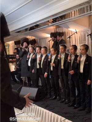 Beautiful boys choir singing at a family wedding. #jewishbride #jewish #jewishjoy #chasidish #hasidic #jewishlife 