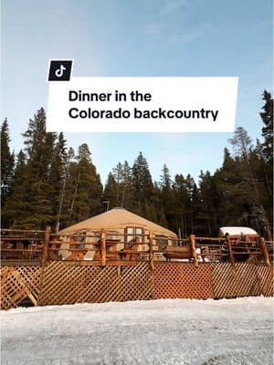 When I say “let’s get dinner” this is what I mean…  This one needs to be on your Colorado list!  📌SAVE this:  📍Tennessee Pass Dinner at the Cookhouse  🥾Only accessible by hike, ski, or snowshoe (if you do need assistance though, you can take a ride there)  😋5 courses of seasonal dishes  🍷Wine list is exclusively organic, biodynamic & sustainable  🗓️This gets booked out quickly! Check their website for openings.  Thanks for having us @tennpassco!  #colorado #tenneseepass #dinneratthecookhouse #coloradothings #leadville #juliatakesabite