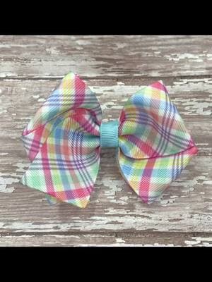 1.5” boutique bow with tail #hairbowmaking #ribbontutorial  