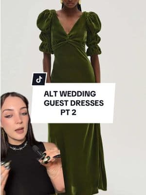 Replying to @Stripperella what do we think of the last one? 🧐 #weddingguestdress #gothwedding #altwedding #weddingoutfit #altweddingguest #gothweddingguest #weddingdressguest 