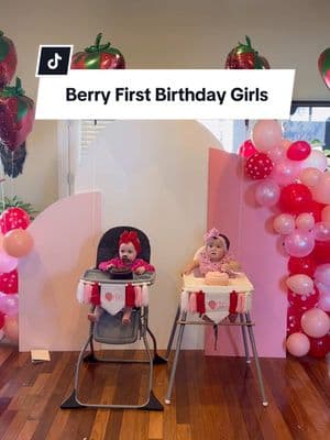 All the mom things to pull off a ‘Berry First’ birthday! 🍓✨My baby girl & her cousin were born just weeks apart… so a joint party was a must! 🎉👶👶 The sweetest day celebrating our little loves. 🥹💖 #berryfirstbirthday #cousinlove #babyfirstbirthday #girlmoms #momtoks #partyplanning #birthdaygirls #smashcake #photographersoftiktok #photographermom #birthdayideas #girlthings @Lauren Mitchell @Debbie Mitchell 