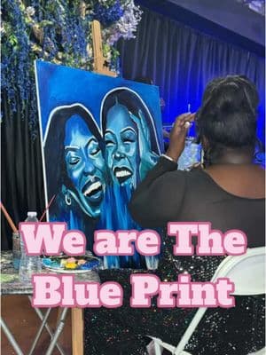 Painted LIVE last night at “The Blueprint Concert & Awards” in #FayettevilleNC As they celebrated the contributions of some really amazing black women in the area. #LIVEPainting #BlackWomenAreTheBluePrint #BlackWomen #ArtistsofTikTok #blackfemaleartists 