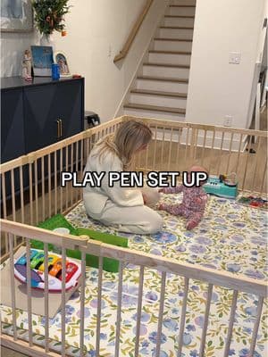 I was determined to find a baby mat and play pen that fit each other. It’s hard to find one than it looks. #playpen #babyitems #babyplay #babytalk #musthaves #9monthsold #motherhood 