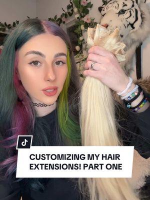 How i customize and dye my hair extensions! (Hair extensions from @sunnyhairofficial !) #hair #haircolor #hairdye #hairmakeover #hairtransformation #diyhair #hairextensions #hairstreaks #dipdye #dipdyehair #dipdyeing #splitdye #sunnyhair #sunnyhairextentions #foryou 