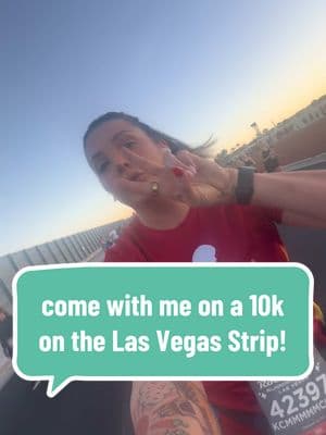 Ran a 10k on the Las Vegas Strip today! 🏃🏻‍♀️🪩✨ @RocknRollRunning #stripatnight #lasvegas #Running #fyp #fyppppppppppppppppppppppp #vegas #run 