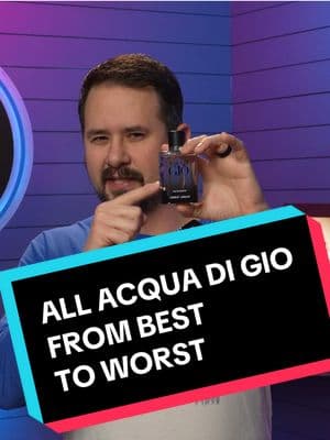 The entire Armani Acqua Di Gio line from best to worst (in my opinion) #gentsscents #fragrancetiktok #fragrance #cologne #perfume #acquadigio #armani 