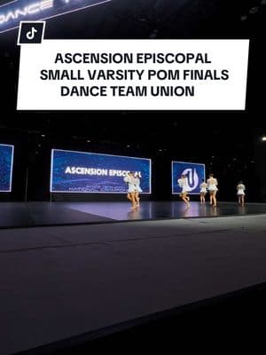 Ascension Episcopal | Small Varsity Pom | 4th Place with a final score of 89.18 🤩 #danceteamunion #nationals #highschool #varsity #pom 