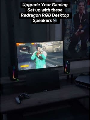 These Redragon RGB Desktop Speakers are very affordable and high quality ✅ #creatorsearchinsights #fyp #viral #repost #like #marketing #foryoupage #TikTokShop #video #treasurefinds #ordernow#ordertoday #GiftGuide  #TiktokShopBlackFriday #tiktokmademebuyit  #GamingSetup #gaming #desktopspeaker #callofduty 